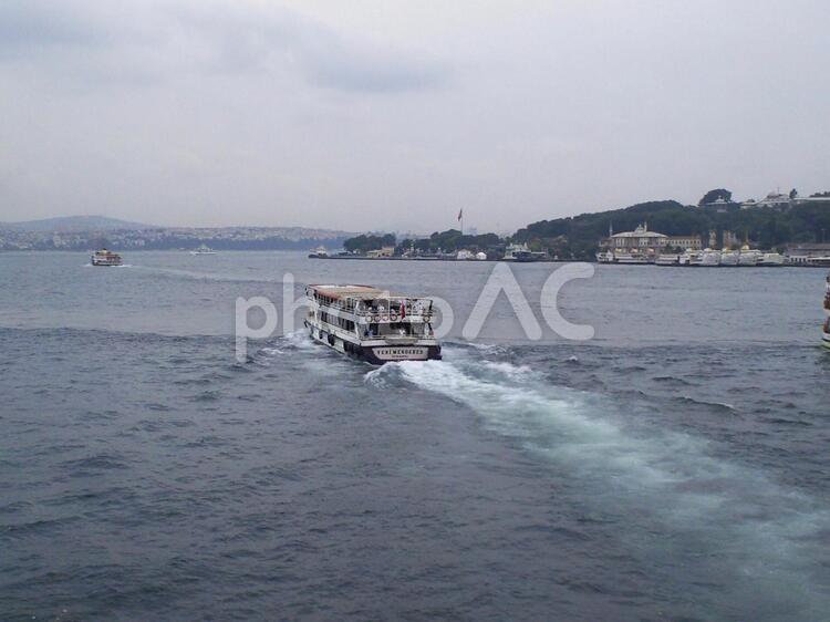 トルコ・イスタンブールの街並み（ボスフォラス海峡） トルコ,イスタンブール,ボスフォラス海峡の写真素材