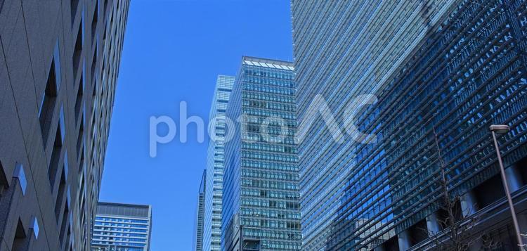 オフィス街　バナー素材 ビル,ビジネス,オフィスビルの写真素材