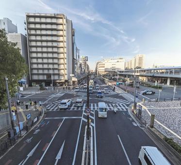 堺市街 堺東界隈 イメージ素材 堺,堺東,交差点の写真素材