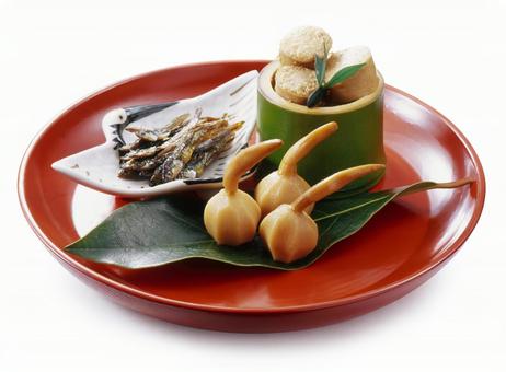 おせち料理 3品 おせち料理 3品 お節料理,日本料理,料理の写真素材