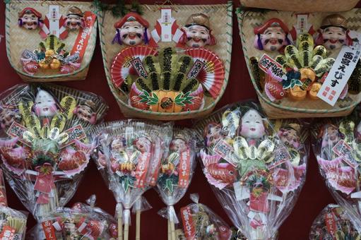 熊手 熊手,縁起物,商売繁盛の写真素材