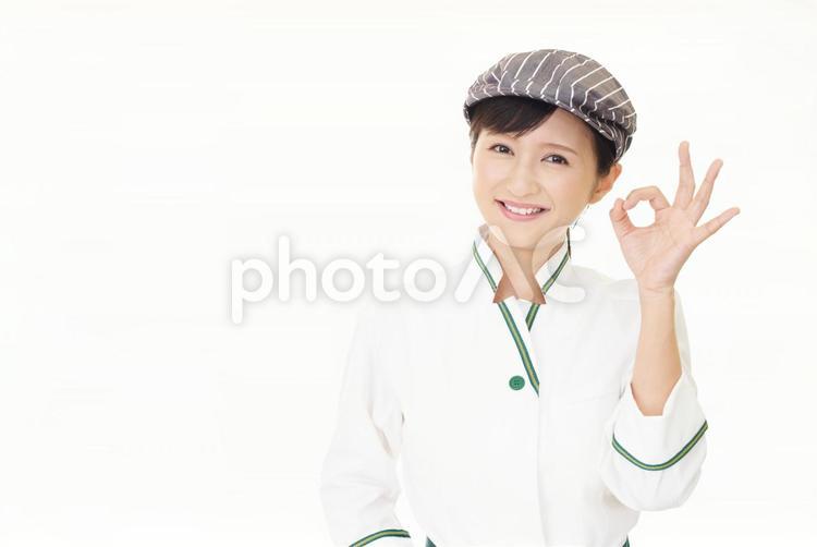 女性　パティシエ　OK パティシエ,ベーカリー,パン職人の写真素材