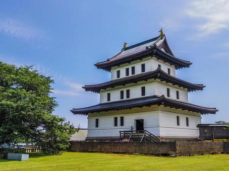 【北海道】松前町・松前城 【北海道】松前町・松前城 松前城,天守閣,松前町の写真素材