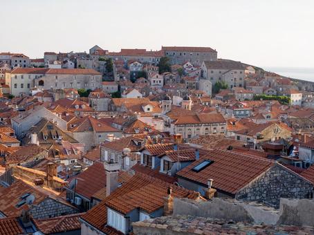 ドゥブロヴニクの旧市街 クロアチア,ドゥブロブニク,旧市街の写真素材