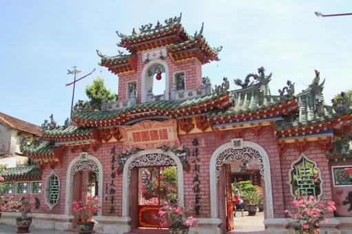 ベトナムホイアンの福建会館 町並み,ベトナム,ホイアンの写真素材