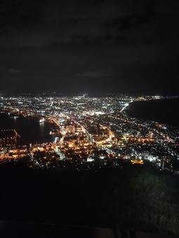 函館の夜景 函館,夜景,風景の写真素材