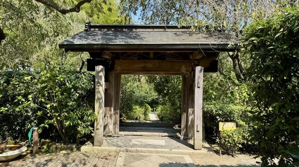 入口 明月院,寺社仏閣,神奈川の写真素材