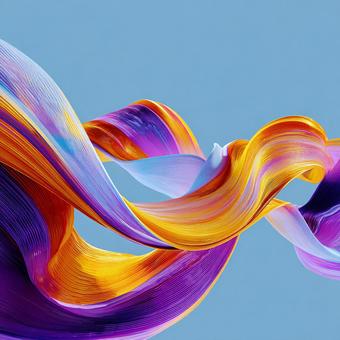 テクノロジーが生む流れる色彩 テクノロジーが生む流れる色彩の写真