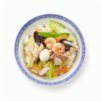 中華丼 真俯瞰 中華丼 真俯瞰の写真