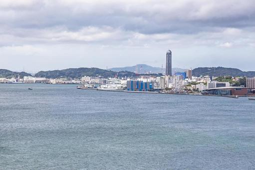 関門海峡の景色 関門海峡の景色 夏,海,関門海峡の写真素材