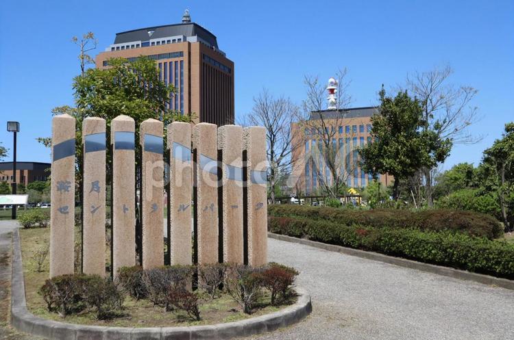 公園の入口（鞍月セントラルパーク） 公園,都市,金沢市の写真素材