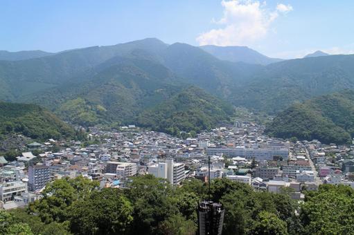 宇和島城からの眺め1 宇和島城からの眺め1の写真