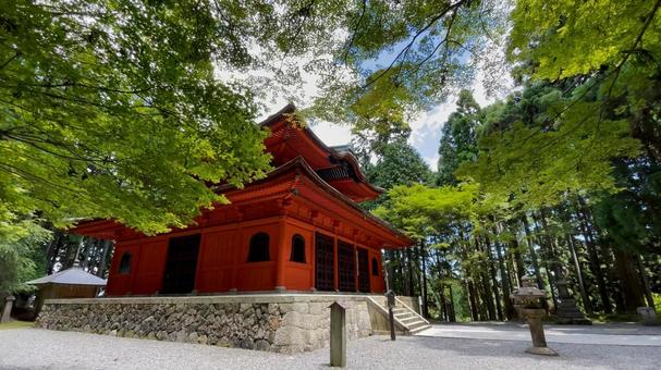 比叡山の朱色伽藍 比叡山の朱色伽藍の写真
