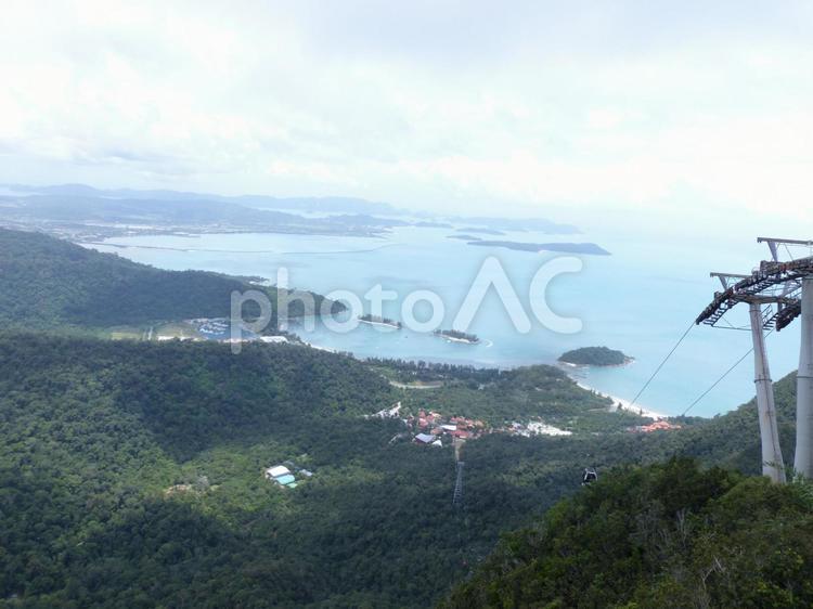 マレーシア、ランカウイ等、スカイブリッジからの景色 スカイブリッジ,ランカウイ島,マレーシアの写真素材