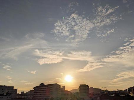 秋の夕暮れ 秋の夕暮れの写真
