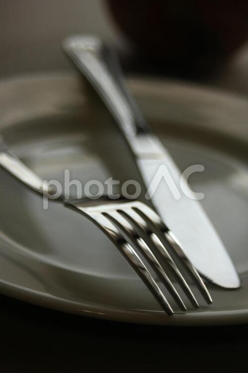 ナイフとフォーク ナイフ,フォーク,食器の写真素材