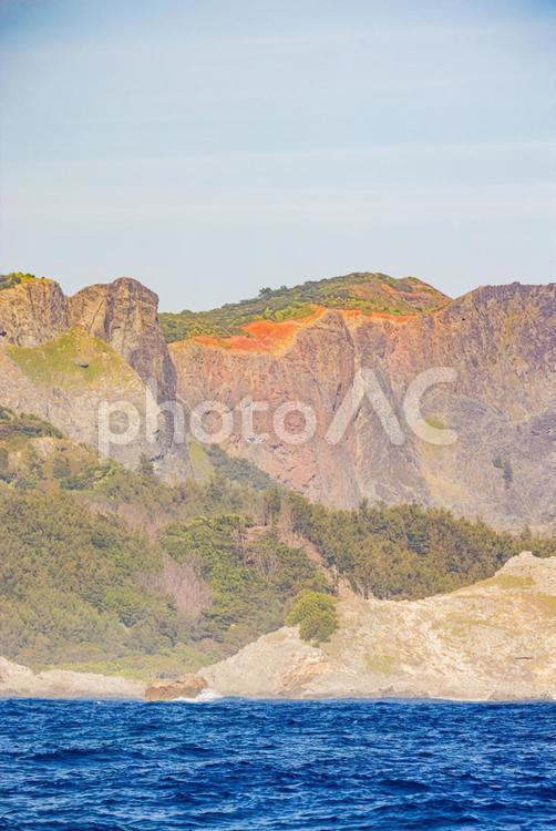 小笠原諸島　ははじま丸から見た海景 小笠原諸島,海景,晴天の写真素材