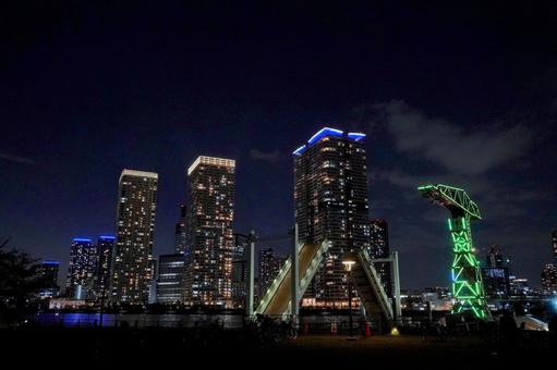 東京・豊洲のアーバンゲートブリッジ 東京・豊洲のアーバンゲートブリッジの写真