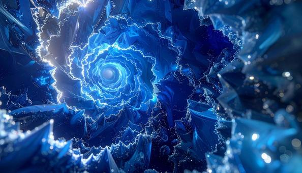 青き螺旋の結晶の写真