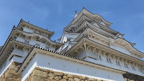 姫路城天守閣 姫路城天守閣 姫路城,天守閣,城跡の写真素材