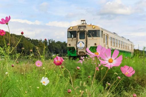 小湊鐵道 小湊鐵道 小湊鐵道,上総川間駅,急行富士号の写真素材