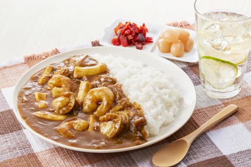 シーフードカレー シーフードカレー シーフードカレー,カレー,シーフードの写真素材