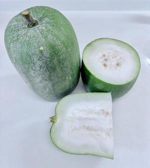 冬瓜（カット） 冬瓜,夏野菜,玉の写真素材