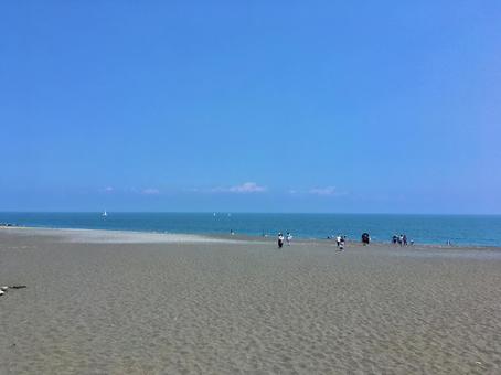 三保の松原の砂浜 三保の松原,観光地,砂浜の写真素材