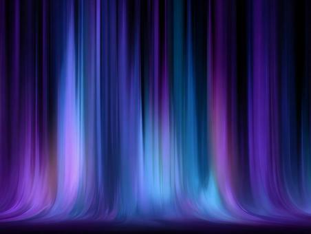 神秘的な青と紫のオーロラ 神秘的な青と紫のオーロラの写真