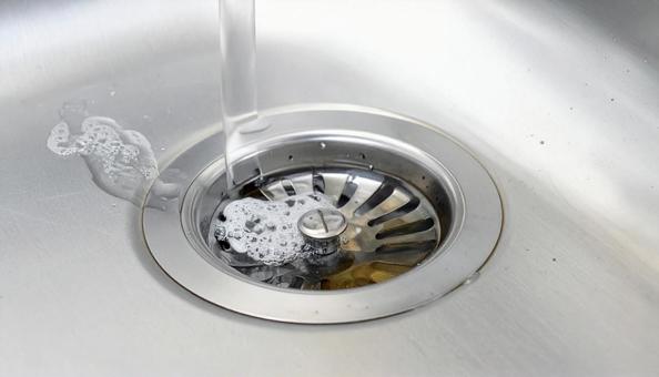 キッチンの排水口 キッチンの排水口の写真