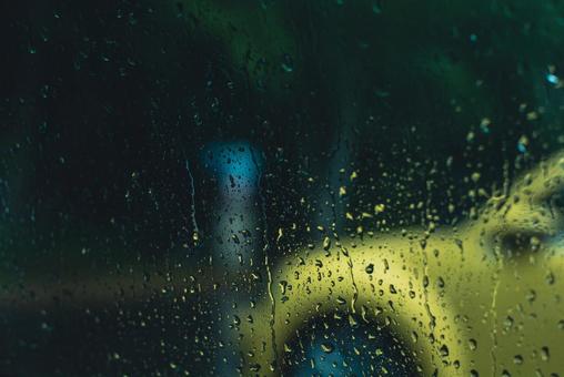 Photo, rain, glass window, drop, 