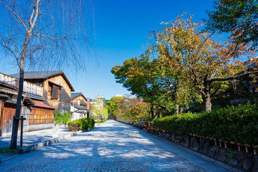 京都 祇園白川の町家 京都 祇園白川の町家 京都,祇園,白川の写真素材