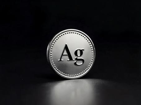 Agマークの刻まれた銀貨 Agマークの刻まれた銀貨の写真