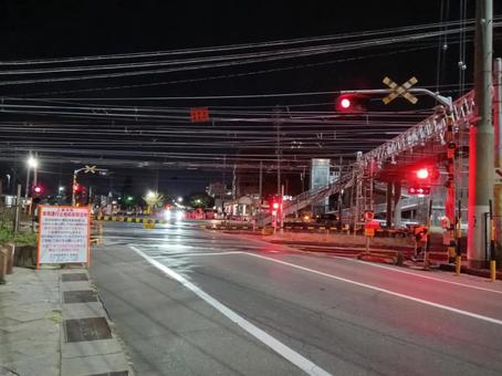 篠ノ井線宮田前踏切 jr,jr貨物,jr東日本の写真素材