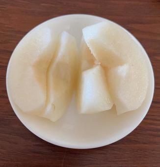 R7.10.14　カット梨　新星 梨,カット梨,梨新星の写真素材