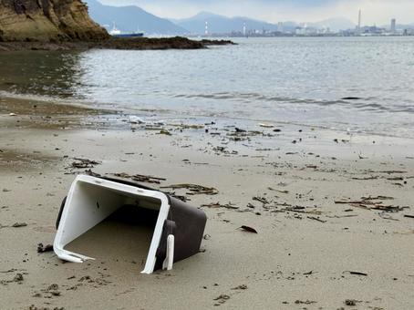山口県彦島 竹ノ子島の磯辺 山口県彦島 竹ノ子島の磯辺 瀬戸内海,関門海峡,雲の写真素材