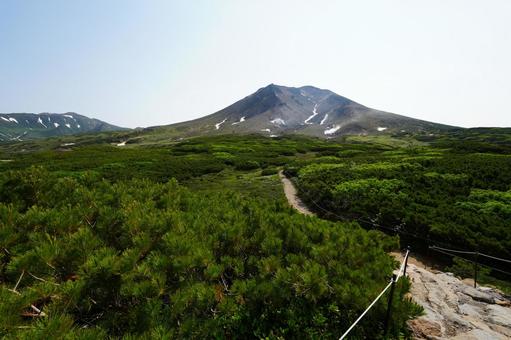 大雪山(旭岳)登山道 大雪山(旭岳)登山道 登山道,ロープウェイ,絶景の写真素材