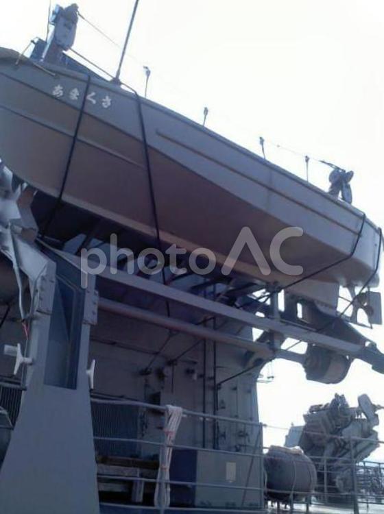 ボート（多用途支援艦あまくさ） ボート,船,海の写真素材