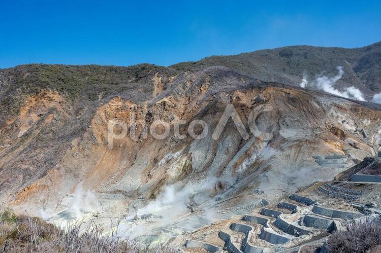 箱根　大涌谷 大涌谷,箱根,硫黄の写真素材