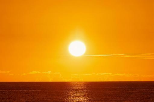 夕日 夕日の写真