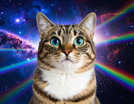 宇宙と猫 宇宙と猫の写真