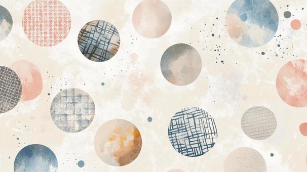 テクスチャ入り円模様の写真