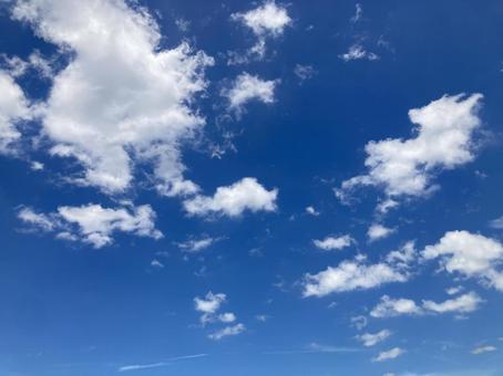 青空と雲 青空と雲の写真