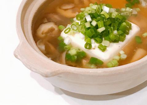 豆腐スープ 豆腐スープ 豆腐スープ,豆腐茸スープ,豆腐きのこスープの写真素材