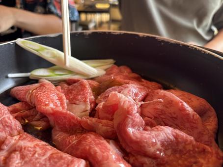 すき焼き すき焼き 神戸牛,松阪牛,すき焼きの写真素材