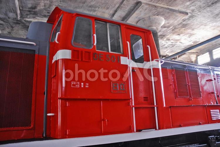 DE501　扇形機関車庫 電車,線路,鉄道の写真素材