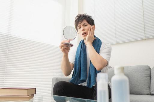 Men's skin care cosmetology diet image, JPG Men's skin care cosmetology diet image, male, acne, dry skin, JPG