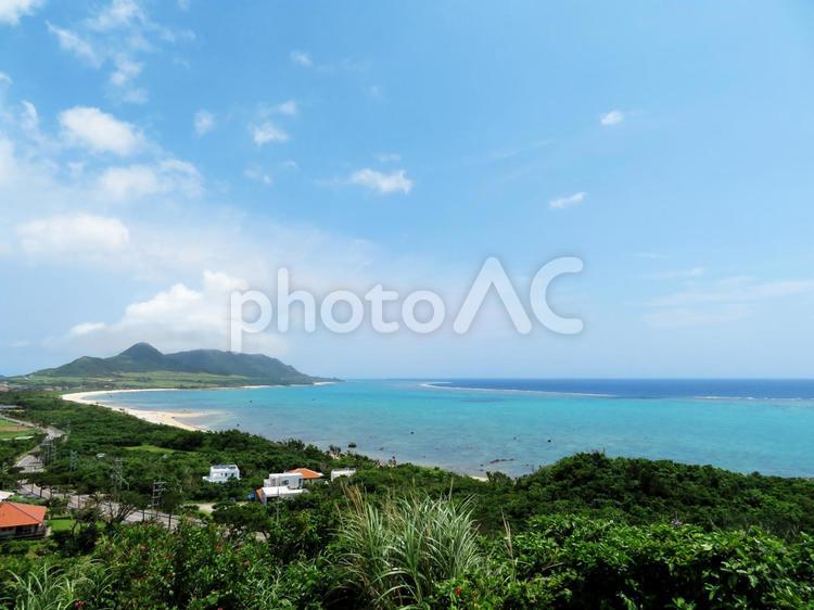 石垣島　海 水域,夏,何人もありませんの写真素材