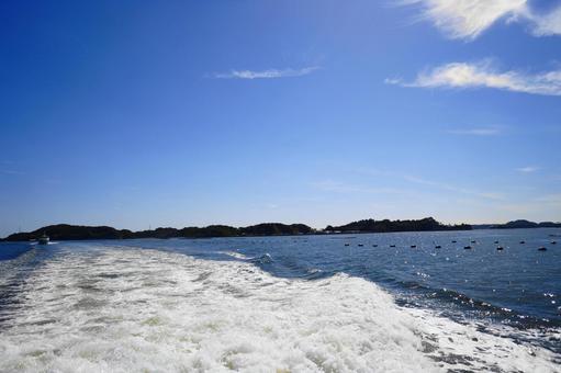 青空と海 青空と海の写真