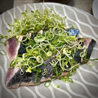 Home-baked seared bonito, JPG